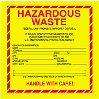waste hazardous labels label template denr california printable pdf packaging standard shipping email shippingsupply browncor tags haz